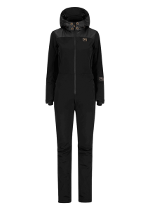Onemore Tulum 161 - insulated One Piece Ski Suit Black/Black/Champagne
