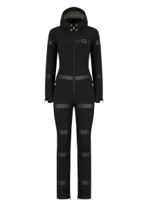 Onemore Tulum 441 - Softshell One Piece Ski Suit Black/Black/Champagne