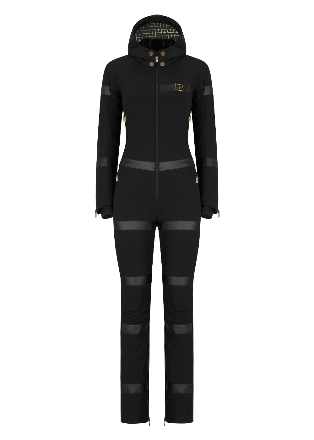 Onemore Tulum 441 - Softshell One Piece Ski Suit Black/Black/Champagne