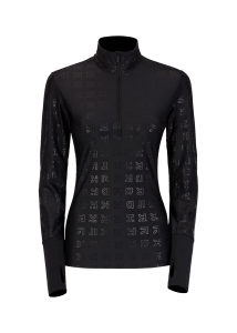 Onemore 631 - Turtleneck With Half Zip Printed