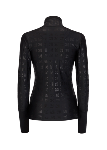 Onemore 631 - Turtleneck With Half Zip Printed