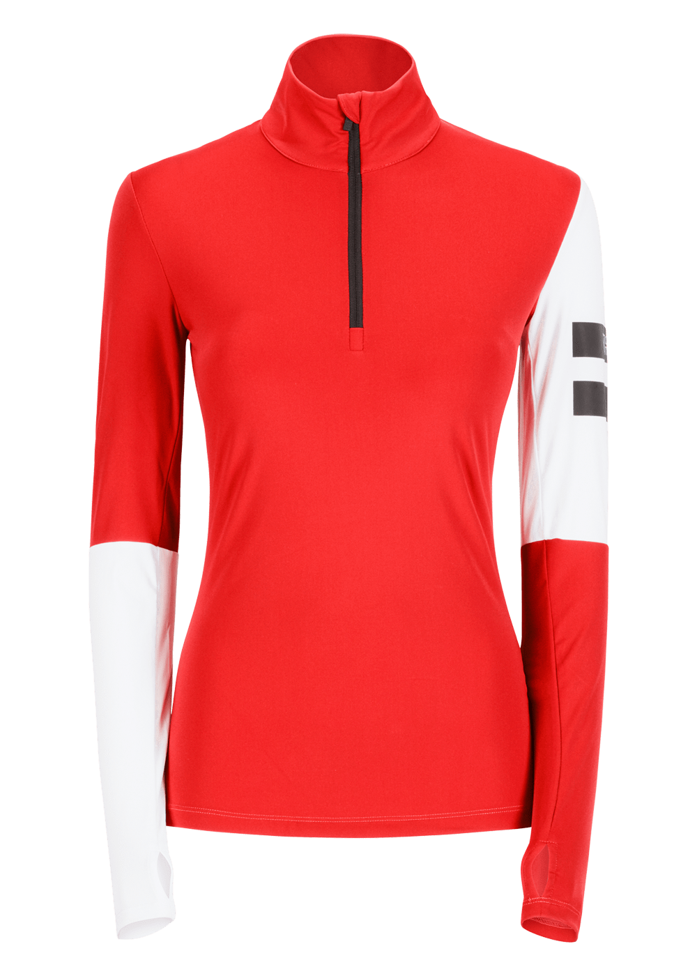 Onemore 681 -T-Neck With Half Zip Bacio/White/Black