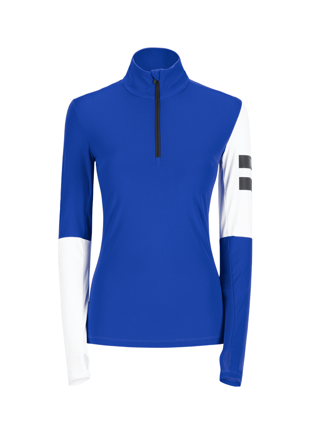 Onemore 681 -T-Neck With Half Zip Oltremare/White/Black